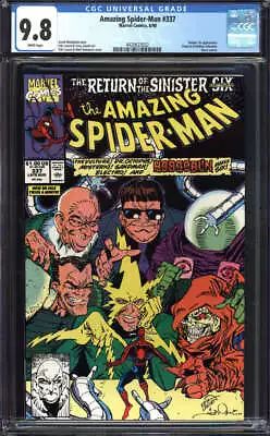 Buy Amazing Spider-man #337 Cgc 9.8 White Pages // Marvel Comics 1990 • 77.66£
