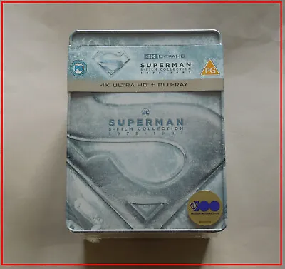 Buy Superman 5-film Collection 1978-1987 - Uk 4k Ultra Hd + Blu-ray Steelbook I - Iv • 119.96£