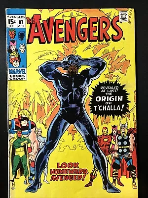 Buy The Avengers #87 1971 Vintage Old Marvel Comics Silver Age 1st Print VG *A2 • 31.06£