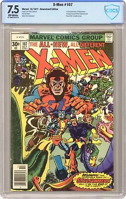 Buy Uncanny X-Men #107 CBCS 7.5 Newsstand 1977 21-43A27A3-012 1st Starjammers • 229.10£