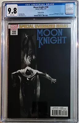 Buy Moon Knight #188 | 2nd Print | CGC 9.8 | 1st Sun King | Sienkiewicz 2018 • 120.37£