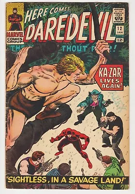 Buy DAREDEVIL #12 MARVEL COMICS 1966 1st App THE PLUNDERER JOHN ROMITA -C • 31.06£