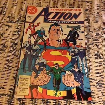 Buy DC Comics Action Comics Weekly Issue 601 1988 Blackhawk Wild Dog Secret Six • 1.99£