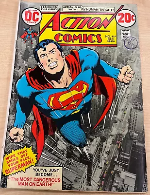 Buy Action Comics #419 - VG- (3.5) - DC 1972 - Classic Adams Cover- 1st Human Target • 39.99£
