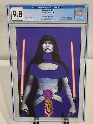 Buy Star Wars #41 John Tyler Christopher Asajj Ventress Negative Variant CGC 9.8 • 50.48£