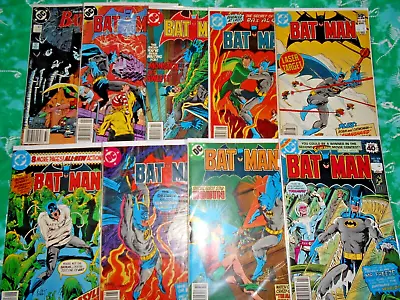 Buy Batman Comics Lot (9) Ave Fn-vf 1978-1989 • 29.51£