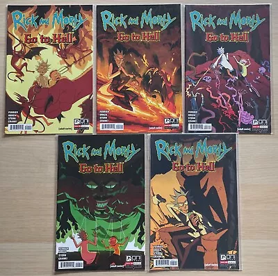 Buy RICK AND MORTY 'GO TO HELL' ONI COMIC LOT - Issues 1 To 5  FERRIER, OROZA, STERN • 9.95£