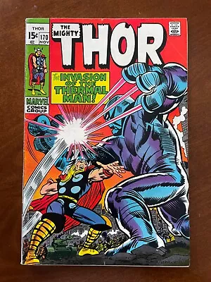 Buy Thor #170, Marvel (1969) ~VG/FN (5.0) - Invasion Of The Thermal Man! • 19.38£