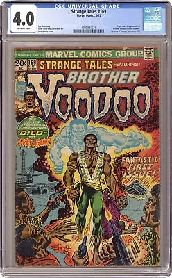 Buy Strange Tales #169 CGC 4.0 1973 4098921021 Origin & First Brother Voodoo Story • 174.74£
