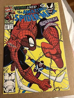 Buy Amazing Spider-Man #345 SIGNED By Mark Bagley!NM White Pages Key! • 23.29£