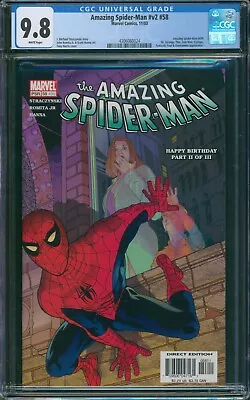 Buy Amazing Spider-Man V2 #58 (#499) - CGC 9.8 NM/M! - Dr. Strange, Iron Man, FF!!! • 54.35£