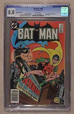 Buy Batman Canadian Price Variant #368 CGC 8.0 1984 0212459006 • 93.19£