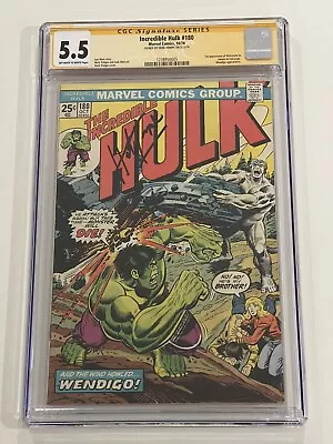 Buy The Incredible Hulk 180 CGC First Wolverine Signed Herb Trimpe • 680.75£