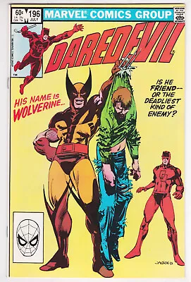 Buy Daredevil #196 Near Mint 9.4 Wolverine Larry Hama Art 1983 • 23.33£
