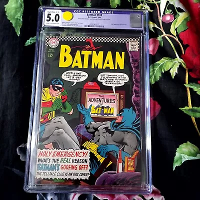 Buy Batman 1966 Comic 183 Graded 5.0 Minor Restoration • 35.01£