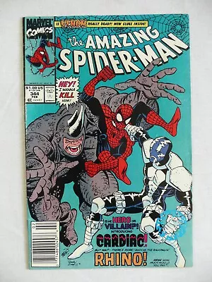 Buy Amazing Spiderman #344 1st Appearance Cletus Kasady (Carnage) 1991 • 7.95£