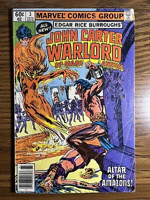 Buy John Carter Warlord Of Mars Annual 3 Dejah Thoris Marvel Comics 1979 Newsstand • 3.07£