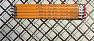 Buy Personalised  JOHN WICK WAS HERE  Pencils • 12£