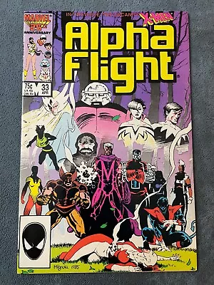 Buy Alpha Flight #33 Marvel Comic Book 1986 Key Issue 1st Lady Deathstrike VF+ • 15.52£