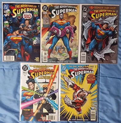 Buy Adventures Of Superman #566,567,568,569,570 NM Full Run Lot Set • 7.76£