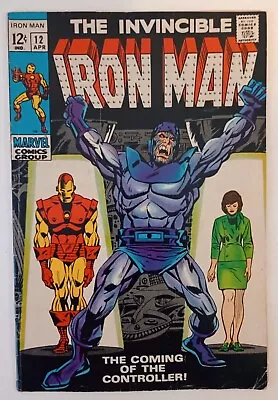 Buy Iron Man #12  (1st Appearance Of The Controller!) 1969 Early Key Issue! • 22.56£
