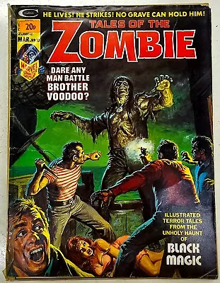 Buy Bronze Age Marvel Comics Tales Of The Zombie Key Horror Issue 10 Low Grade • 4.01£