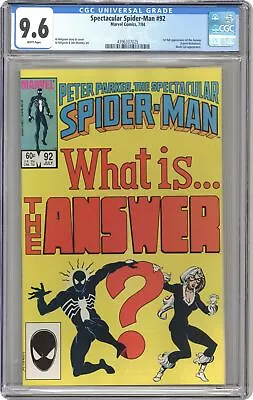 Buy Spectacular Spider-Man Peter Parker #92 CGC 9.6 1984 4396337025 • 60.58£