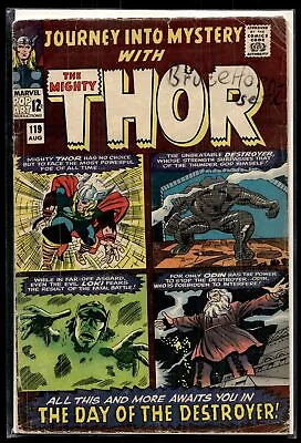 Buy 1965 Journey Into Mystery #119 1st Warriors Three Marvel Comic • 23.29£