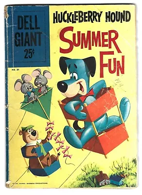 Buy  Huckleberry Hound Summer Fun Dell Giant 1960 #31 Good  • 3.64£