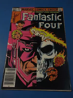 Buy Fantastic Four #257 Bronze Age Newsstand Galactus Ghost Rider Fine Wow • 4.08£