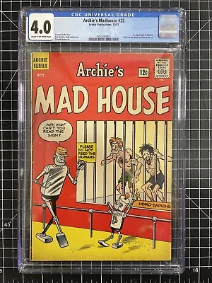 Buy Archies's Mad House #22 CGC 4.0 1st App. Of Sabrina The Teenage Witch And Salem • 505.69£