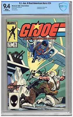 Buy G.I.Joe, A Real American Hero  # 24   CBCS   9.4   NM  White Pages  6/84  1st Ap • 201.92£