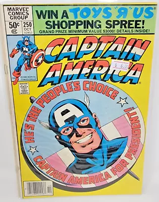 Buy CAPTAIN AMERICA #250 1980 Marvel 8.0 Newsstand John Byrne Cover Art • 11.64£