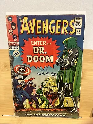 Buy The Avengers #25 - Marvel Comics - 1966 - Key Issue ! Cents Copy 1st Battle!🔥🔥 • 38£