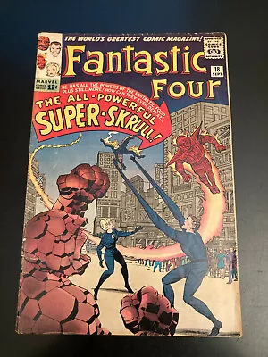 Buy FANTASTIC FOUR 18 ('63) *Early FF Key!* Nice—Bright & Colorful! But Spine Split • 93.15£