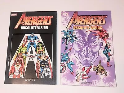 Buy The Avengers Absolute Vision Book 1 & 2 Tpb Soft Cover • 45.81£