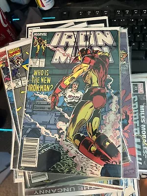 Buy Iron Man #231 Newsstand Variant Who Is The New Iron Man? Armor Wars! Marvel 1988 • 4.39£