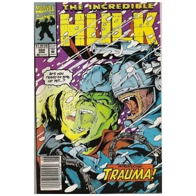 Buy Incredible Hulk #394 Newsstand - 1968 Series Marvel Comics VF Minus [w  • 3.21£
