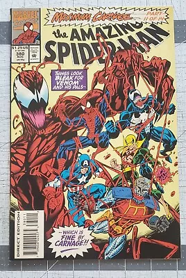 Buy Amazing Spider-Man #380 (Marvel, 1993) Maximum Carnage, Venom Appearance VF/NM • 3.88£