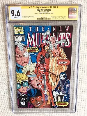 Buy New Mutants #98 CGC 9.6 1991 Stan Lee Signature! 1st Deadpool! WP! H7 165 H10 Cm • 1,937.64£