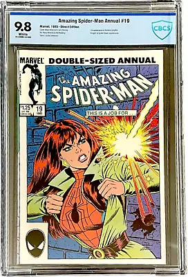 Buy Amazing Spider-Man Annual 19 CBCS 9.8 WH 1st Alistaire Smythe 1985 Not CGC • 232.98£