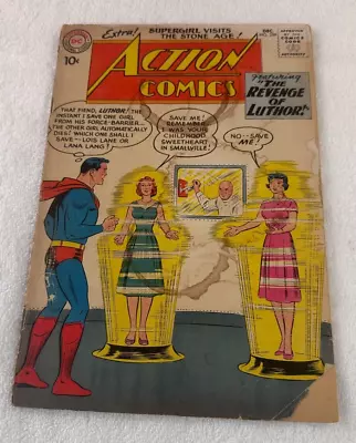 Buy Action 259 Red Kryptonite! Superman! Superboy! Supergirl! Lex Luthor 1959 DC • 11.19£