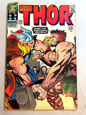 Buy Thor #126 (#1) 1966 First Issue KIRBY Classic VG Comic Book • 85.39£