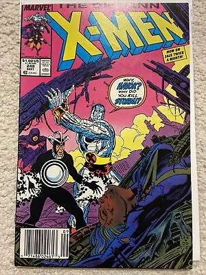 Buy UNCANNY X-MEN #248 First Jim Lee On X-Men Marvel—Fine Newsstand Variant FN • 6.21£
