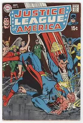 Buy Justice League Of America 74 DC 1969 FN Superman Wonder Woman Dr Fate Green Lant • 34.17£