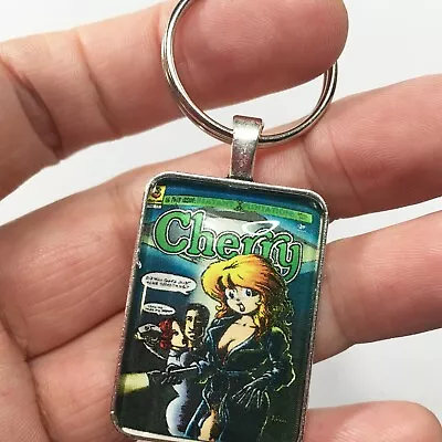 Buy Cherry #22 Cover Pendant With Key Ring And Necklace X-FILES Parody Comic Poptart • 12.07£
