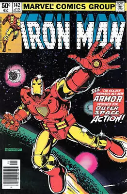 Buy Iron Man (1968) # 142 Newsstand (5.0-VGF) Nick Fury, Scott Lang 1981 • 4.50£