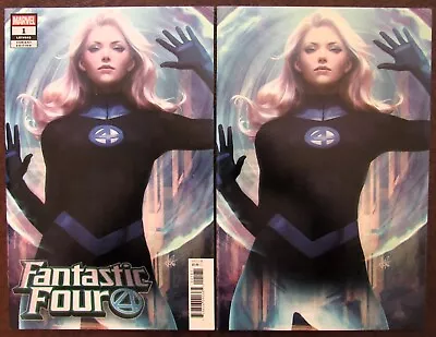 Buy Fantastic Four # 1 2018 Stanley ARTGERM Lau INVISIBLE WOMAN Variant Set NM • 10.09£