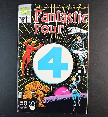 Buy Marvel Fantastic Four Comic Book 358 9.0 VF/NM Triple Sized 30th Anniversary • 5.82£