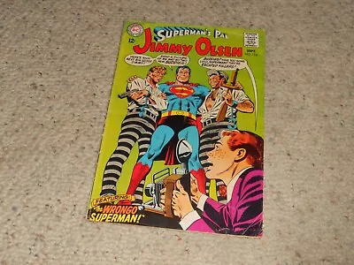 Buy 1968 Superman's Pal Jimmy Olsen DC Comic Book #114 - THE WRONGO SUPERMAN!!! • 6.21£